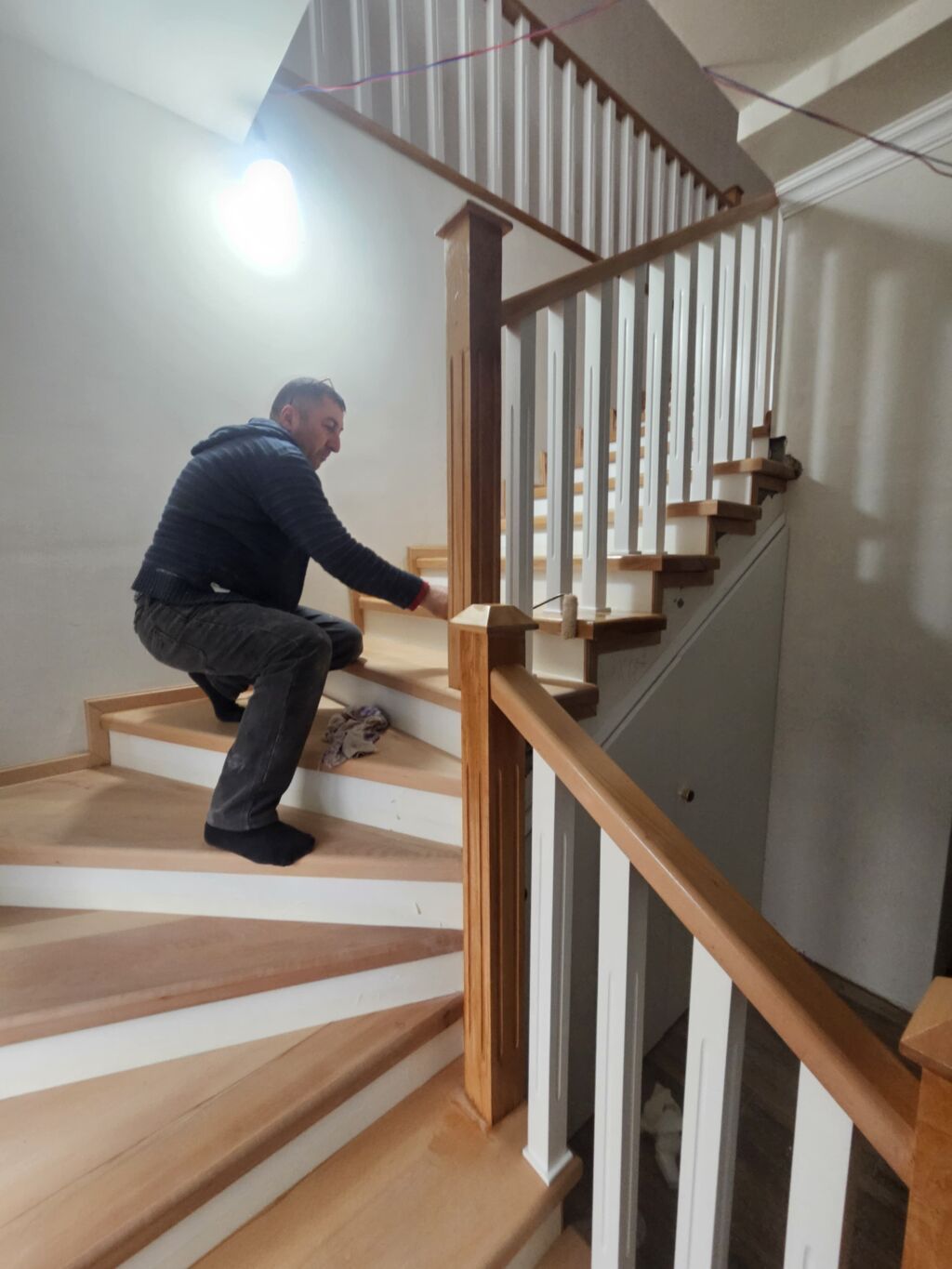 Yeni Pilləkən məhəccəri, Taxta, Ödənişli çatdırılma — Nərdivanlar, Mehdiabad (5)