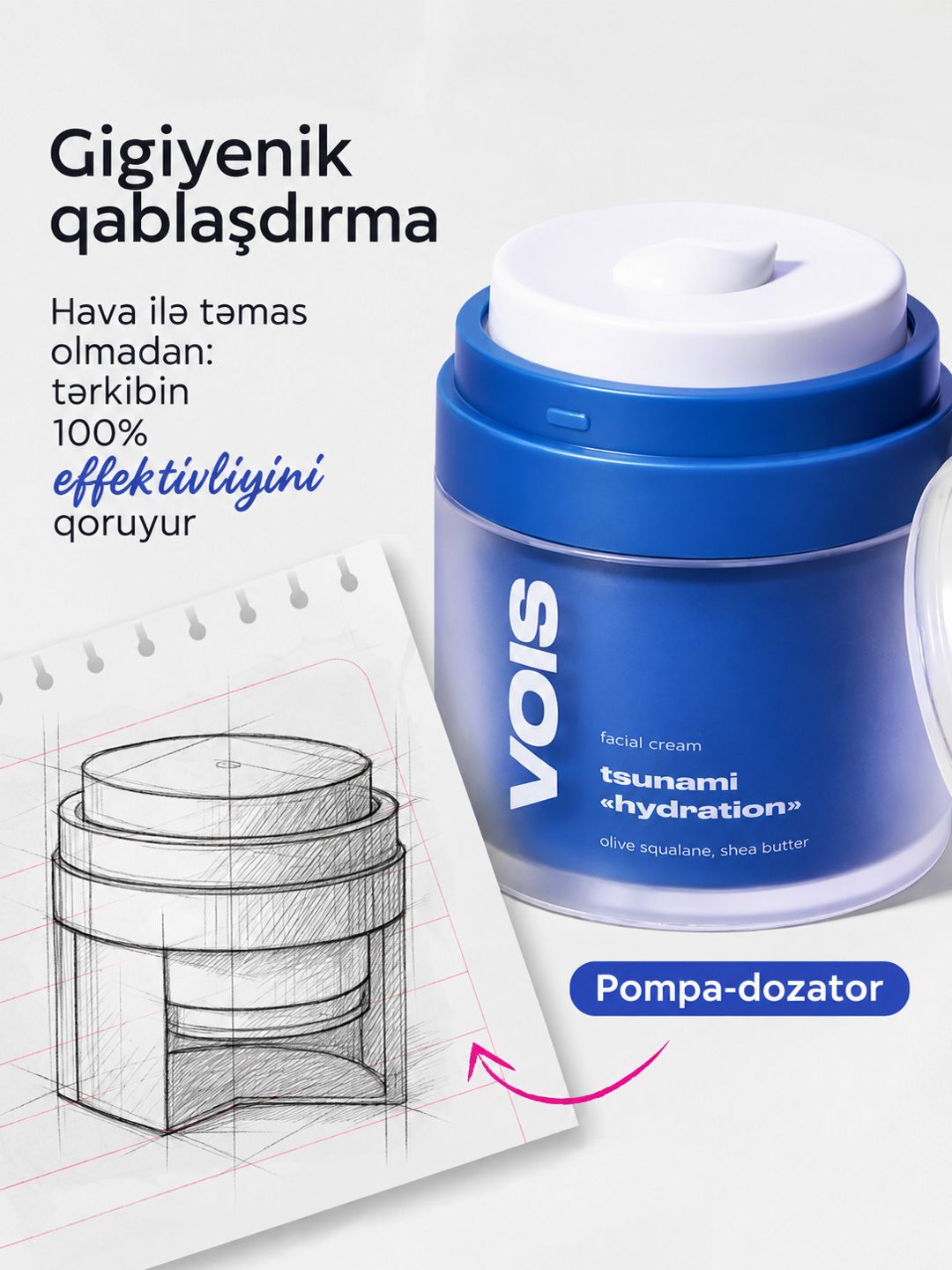 Üz üçün krem Vois Tsunami hydration, 50 ml — Mallar, Bakı (3)