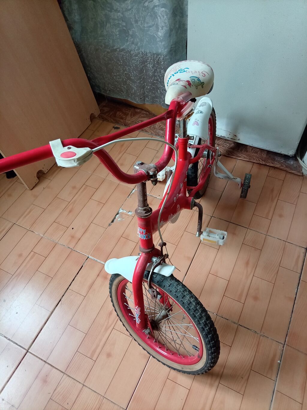 Uşaqlar üçün iki köməkçi təkərli velosiped olcusu 16liq. tek problemi — Uşaq velosipedləri, Bakı (4)