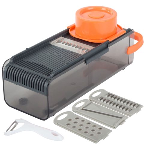 Meyvə və tərəvəz kəsici Fruitgrater, plastik/polad, boz/narıncı — Bakı
