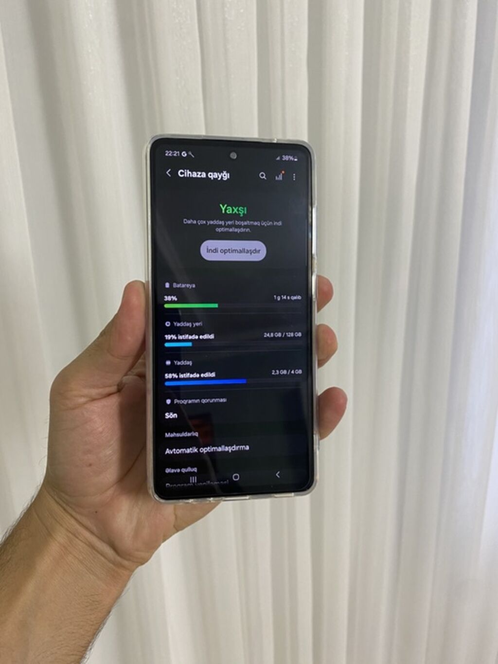 Samsung Galaxy A52, 128 GB, rəng - Mavi, Barmaq izi — Samsung, Bakı (2)