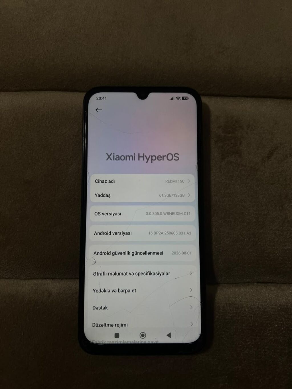 Redmi 13C, 128 GB, rəng - Qara, Qırıq — Xiaomi, Bakı (3)