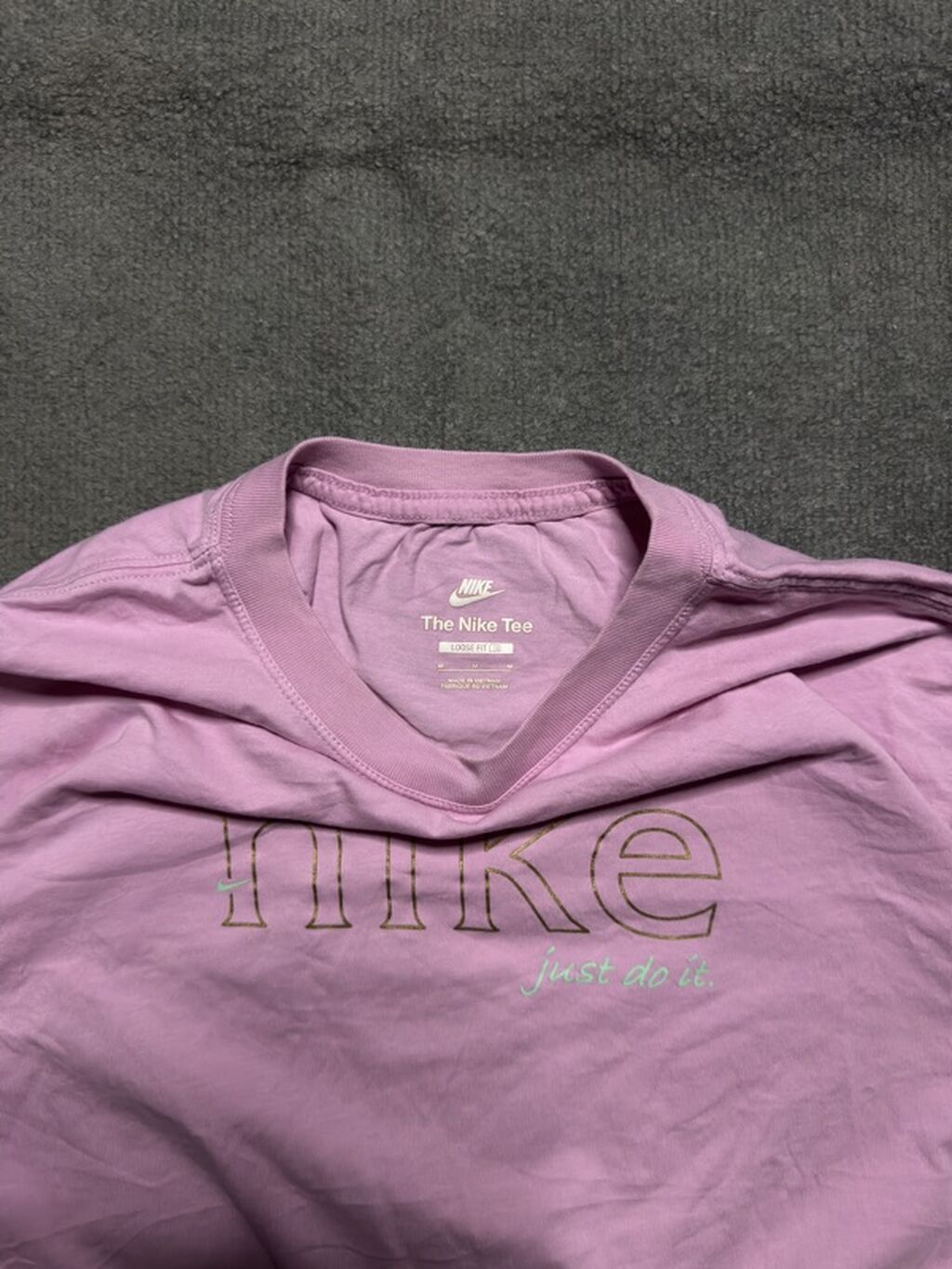 Nike qısaqol crop t-shirt Ölçü:M oversize problemi yoxdur, təzədir — Futbolka və polo, Bakı (3)