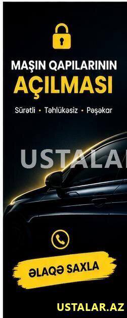 Avtomobil qapılarının peşəkar açılması — Bakı