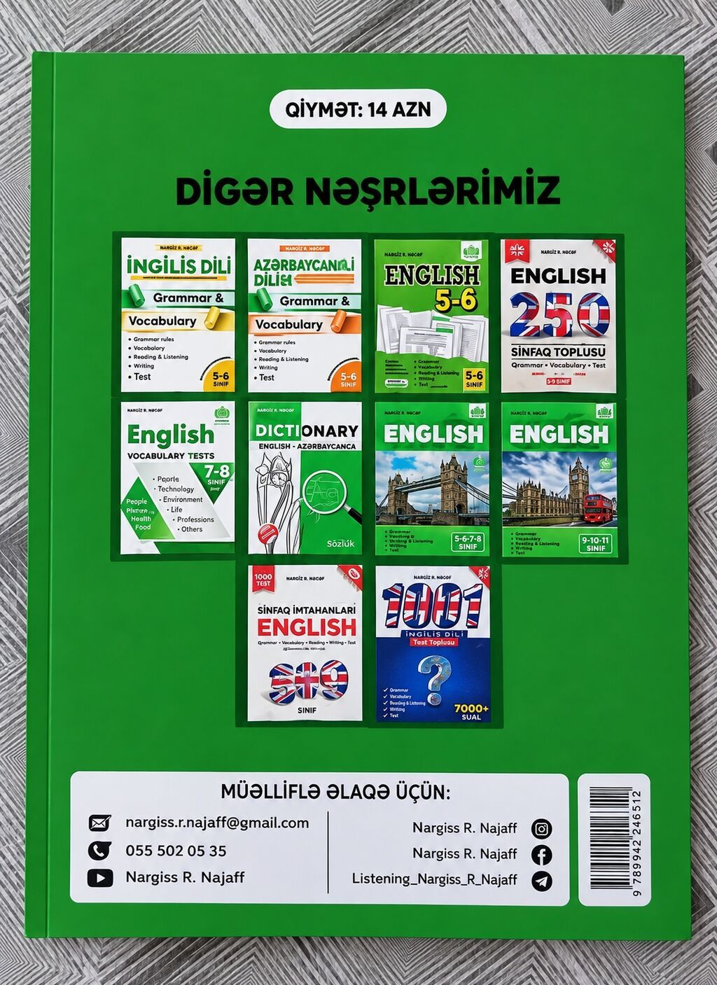 Məhsul: İngilis dili üzrə tədris və test vəsaitləri (2 kitab) 1) — Kitablar, Bakı (4)