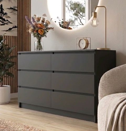 Komod MB 30, laminаt, tünd boz, 120x80x45 sm — Bakı