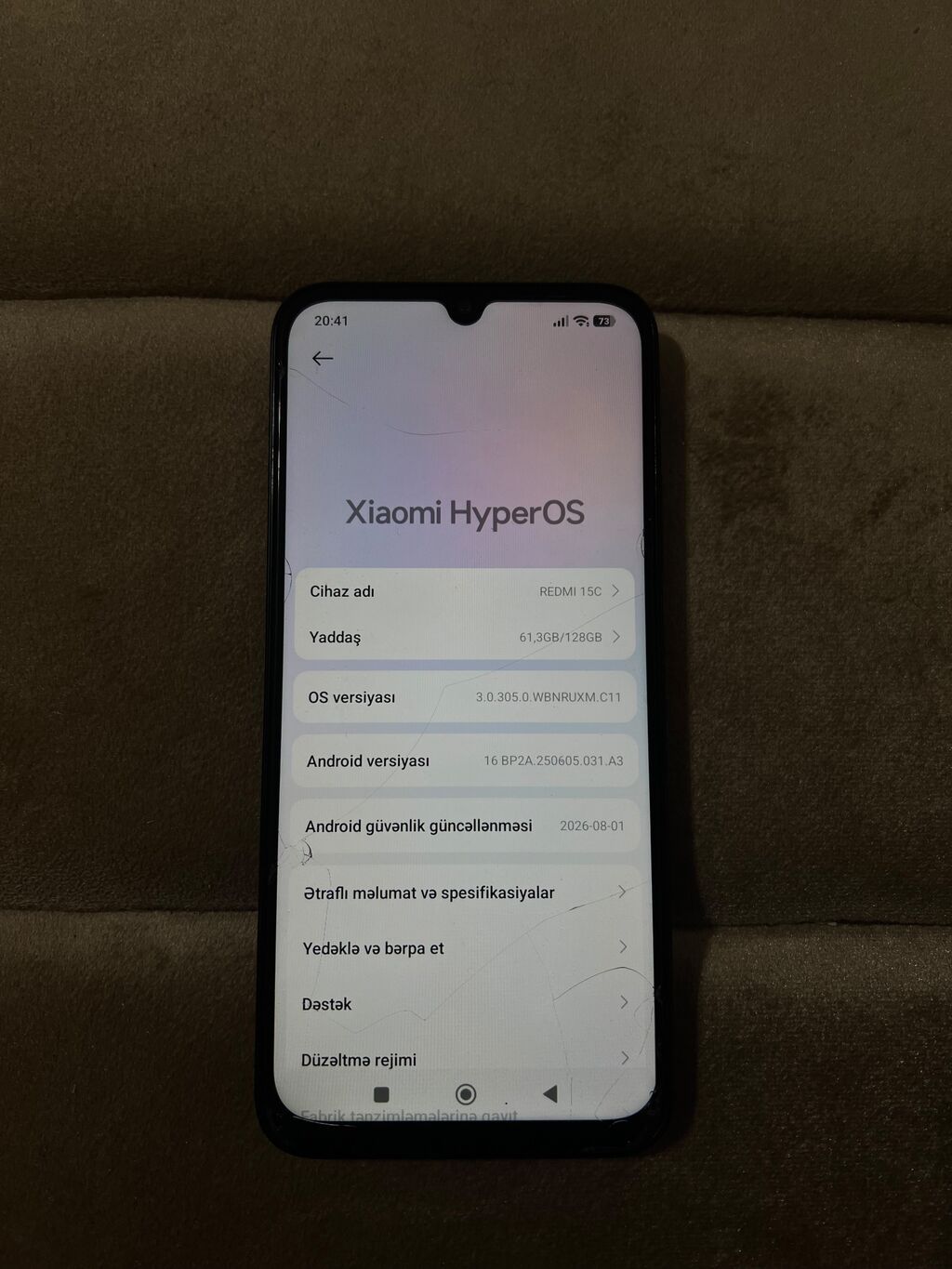 Redmi 13C, 128 GB, rəng - Qara, Qırıq — Xiaomi, Bakı (4)