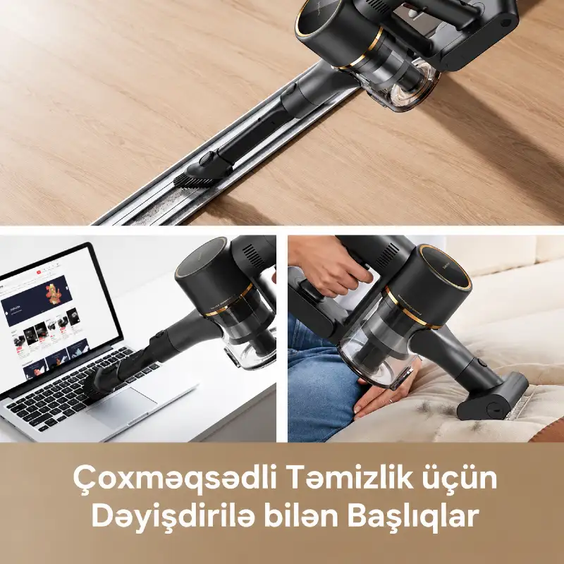 Dreame Cordless Vacuum Cleaner R10 Pro Aqua (VZV15A) — Robot tozsoran, Bakı (5)