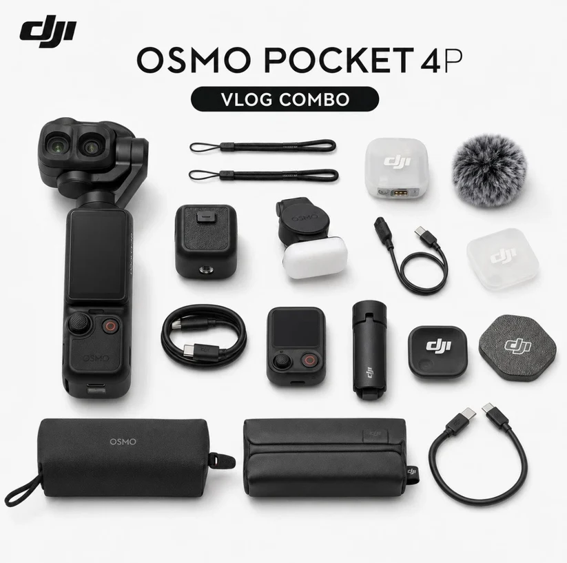 DJI Osmo Pocket 4P Vlog Combo — Dronlar, aksesuarlar, Bakı (2)
