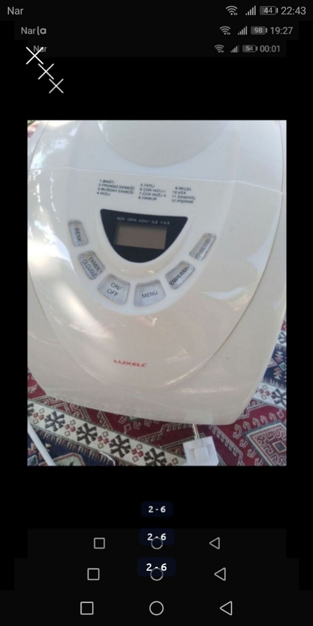 Salam yeni çörək bişirən maşındır satılır Luxell Dir istəsəz — Digər ev texnikası, Masazır (2)