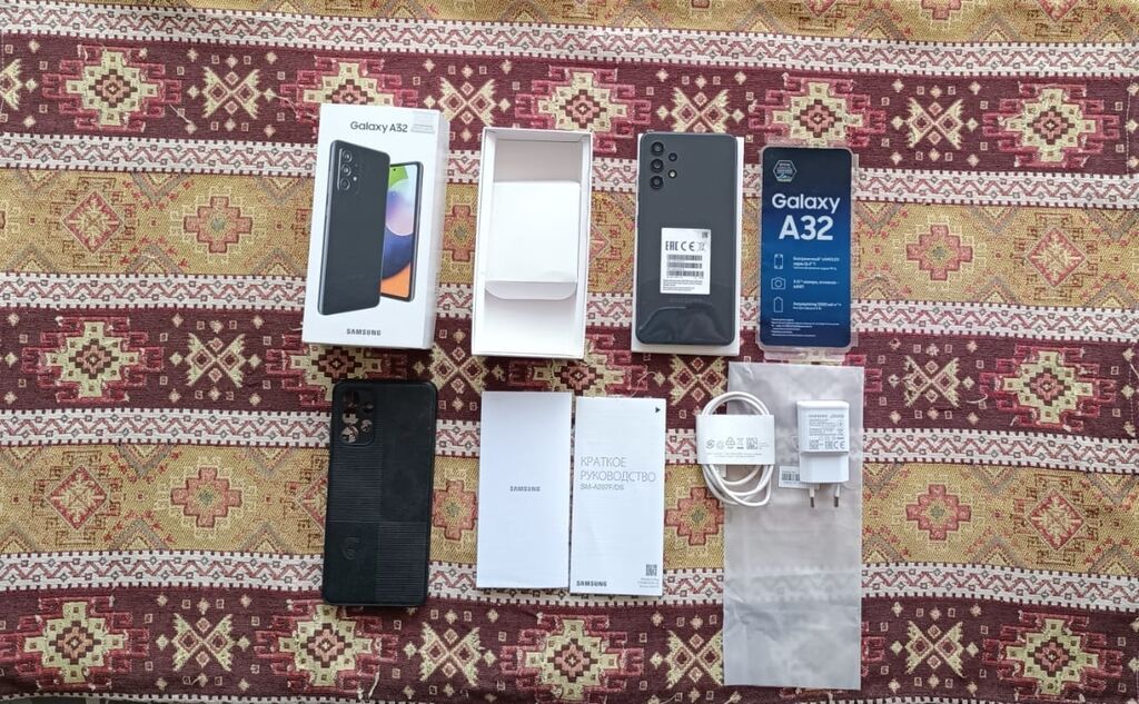 Samsung Galaxy A32, 128 GB, rəng - Göy, Sensor, Barmaq izi, İki sim kartlı — Samsung, Bakı (2)