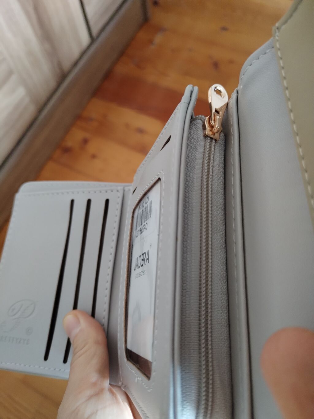 Jadera Accessories qadın pulqabısı - Rəng: açıq bej/boz ton - Brend — Cüzdanlar və vizit kartlıqları, Bakı (4)