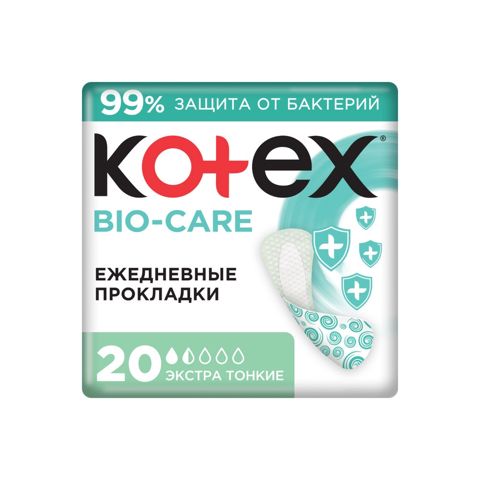Gündəlik gigiyenik bezlər Kotex Antibacterial, 20 əd — Bakı