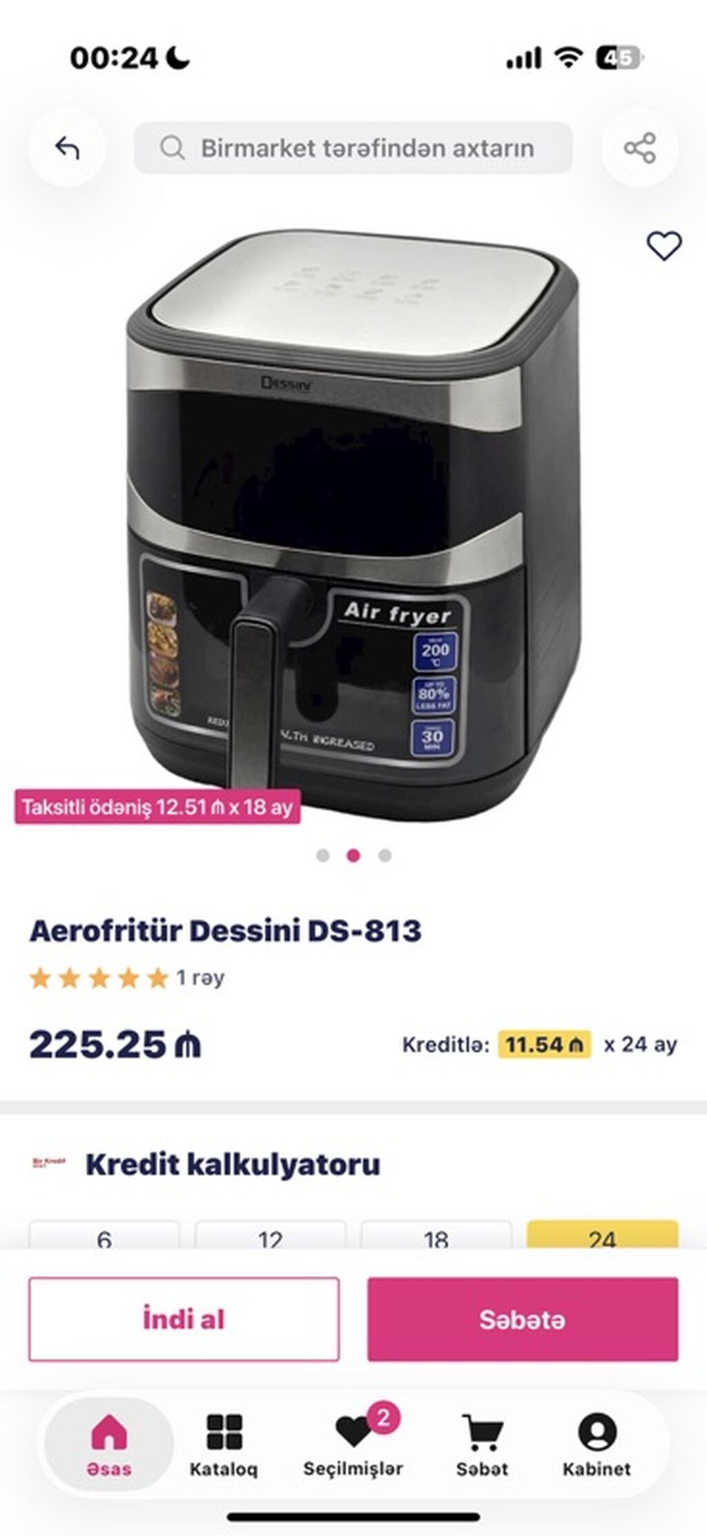 Aerofritür Dessini DS-813 Birmarketde qiymet 225 azn-dir. 170 azn — Frilyör, Bakı (4)