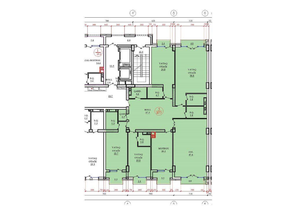 Satılır 5 otaqlı yeni tikili 267 m² — Mənzil, Bakı (2)