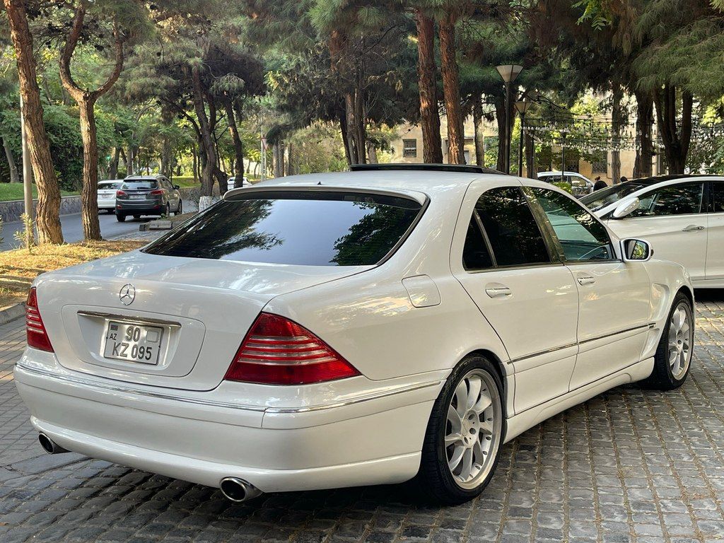 Mercedes S 320, 3.2 L, 1999 il, 255 000 km 90-KZ-095 — Avtomobillər, Bakı (4)