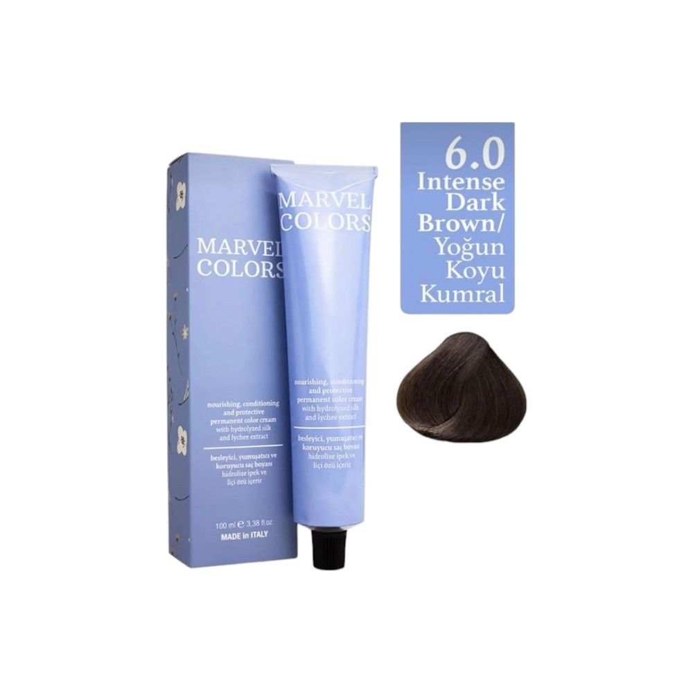 Krem-boya Marvel Colors 6 Intense Dark Brown, 100 ml — Mallar, Bakı