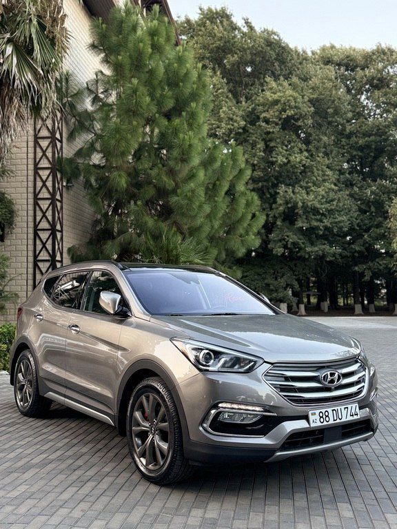 Hyundai Santa Fe, 2.0 L, 2017 il, 86 200 km 88-DU-744 — Avtomobillər, Bakı (7)