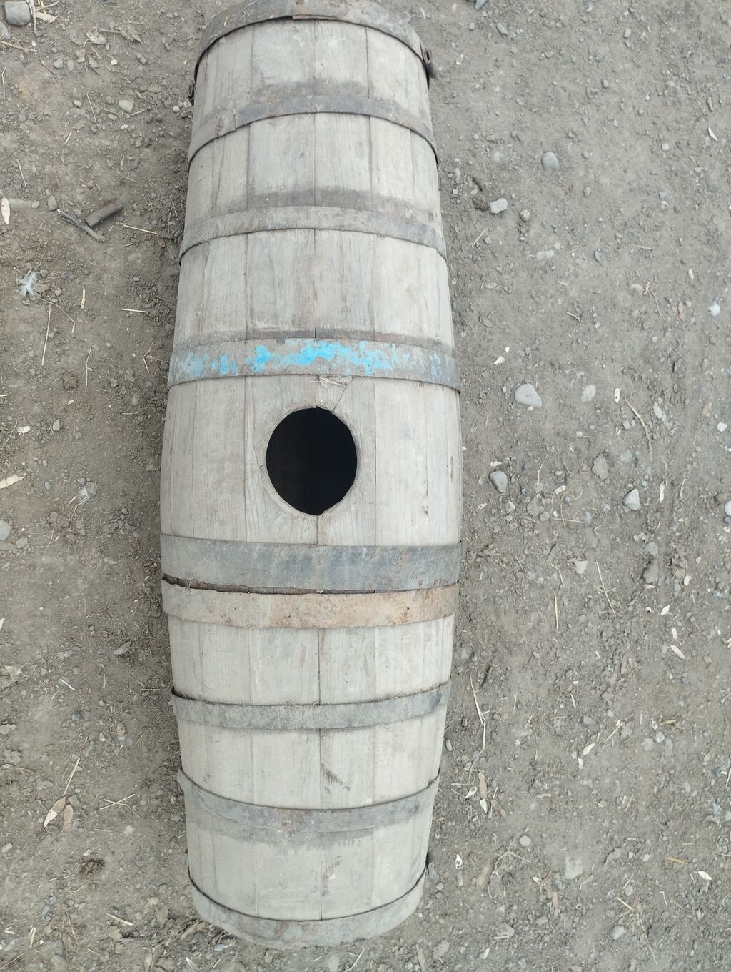 Qədimi Nəhrə Taxta çəllək - Material: ağac lamellər, metal halqalarla — Su çənləri, kanisterləri, bochkalar, Oğuz