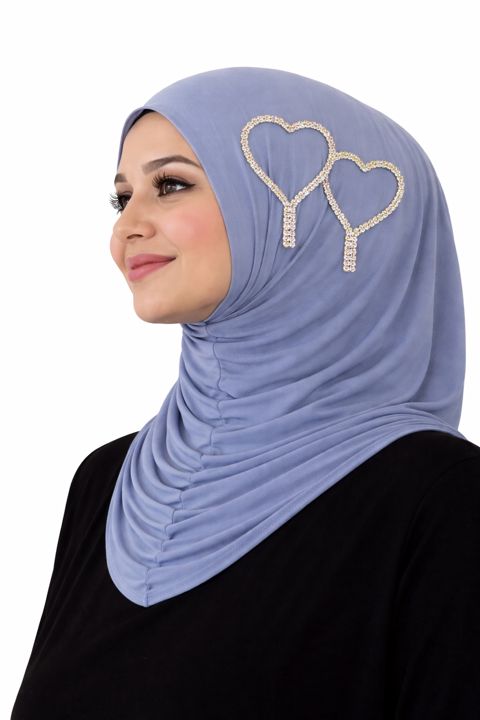 Hicab, mavi, pambıq, ölçü One Size — Bakı