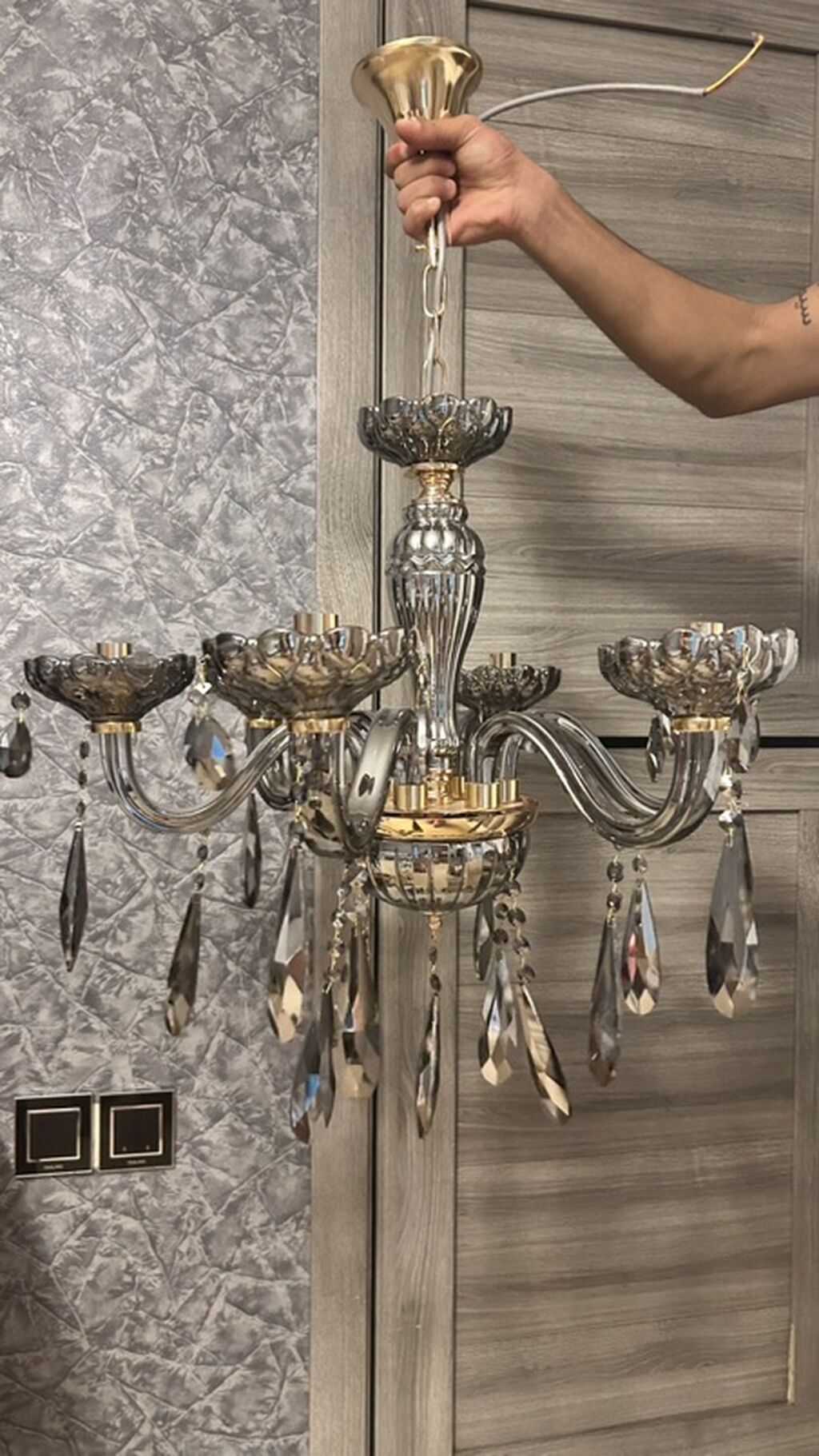 Çılçıraq, 6 lampa, Xrustal — Tavan is?qlar? v? cilc?raqlar, Digah (2)
