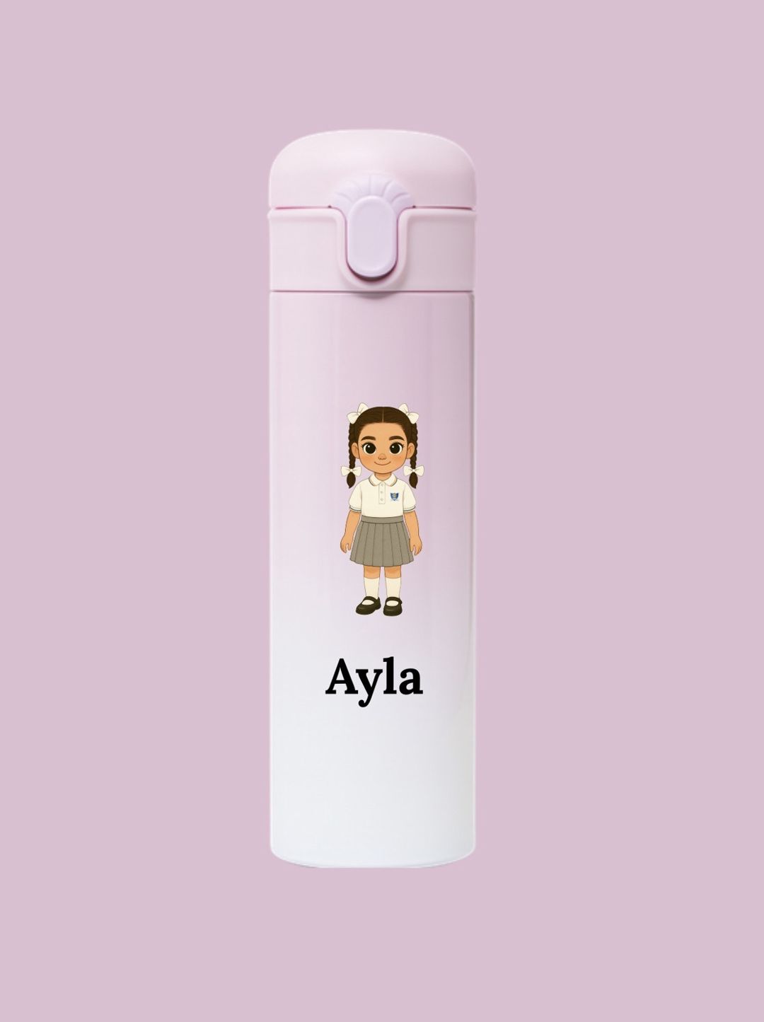 Uşaqlar üçün termos, 400 ml, paslanmayan polad, çəhrayı — Mallar, Bakı