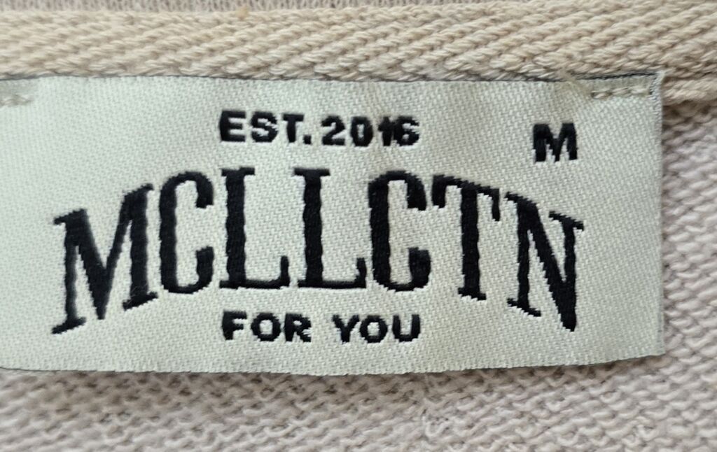 Unisex şortlu dəst – Mcllctn (EST.2016), ölçü M - Rəng: krem/bez — Kostyum, Bakı (3)