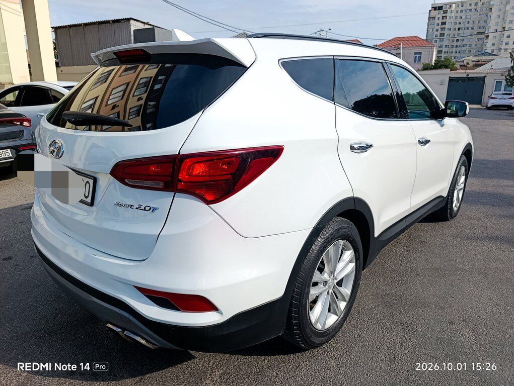Hyundai Santa Fe, 2.0 L, 2017 il, 137 000 km — Avtomobillər, Bakı (10)