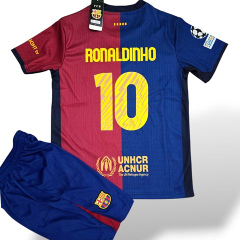 İdman kostyumu azarkeşlər üçün FC Barcelona Ronaldinho 10, poliester, rəngbərəng, ölçü XL — Bakı