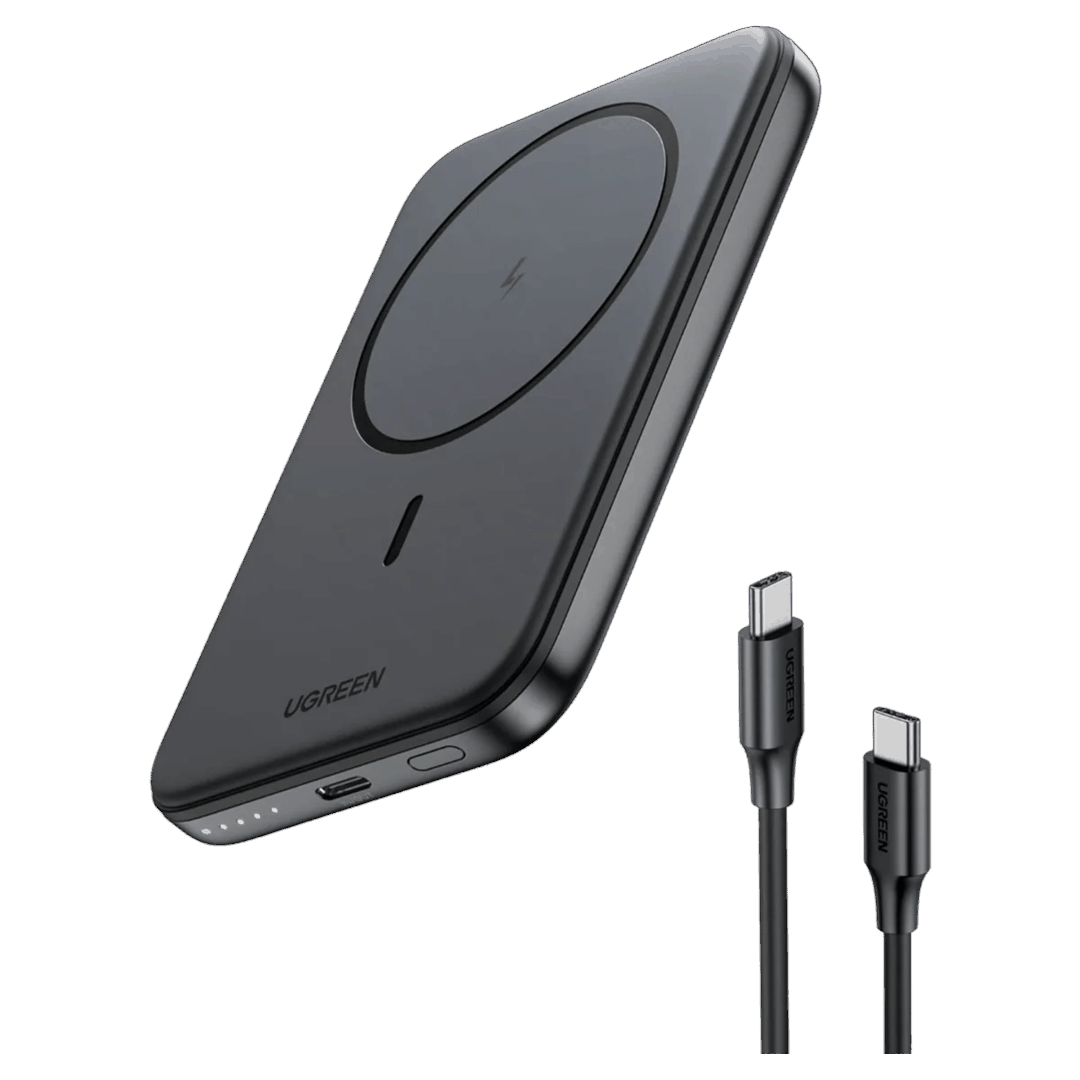 Ugreen 10000mAh Magnetic Wireless Power Bank Space Gray — Powerbank-lər, Bakı