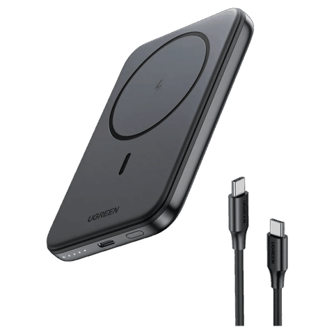 Ugreen 10000mAh Magnetic Wireless Power Bank Space Gray — Bakı