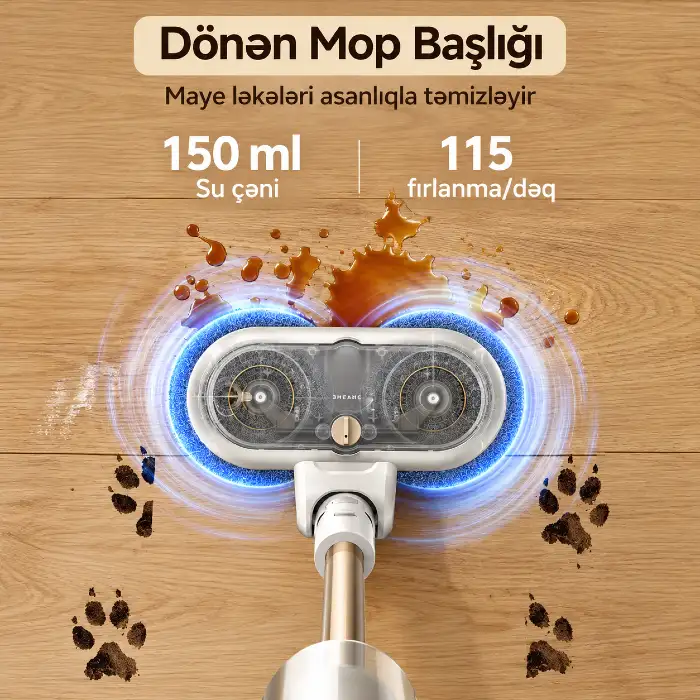 Dreame Cordless Vacuum Cleaner R10S Essential Aqua (VRV65F) — Tozsoran, Bakı (8)