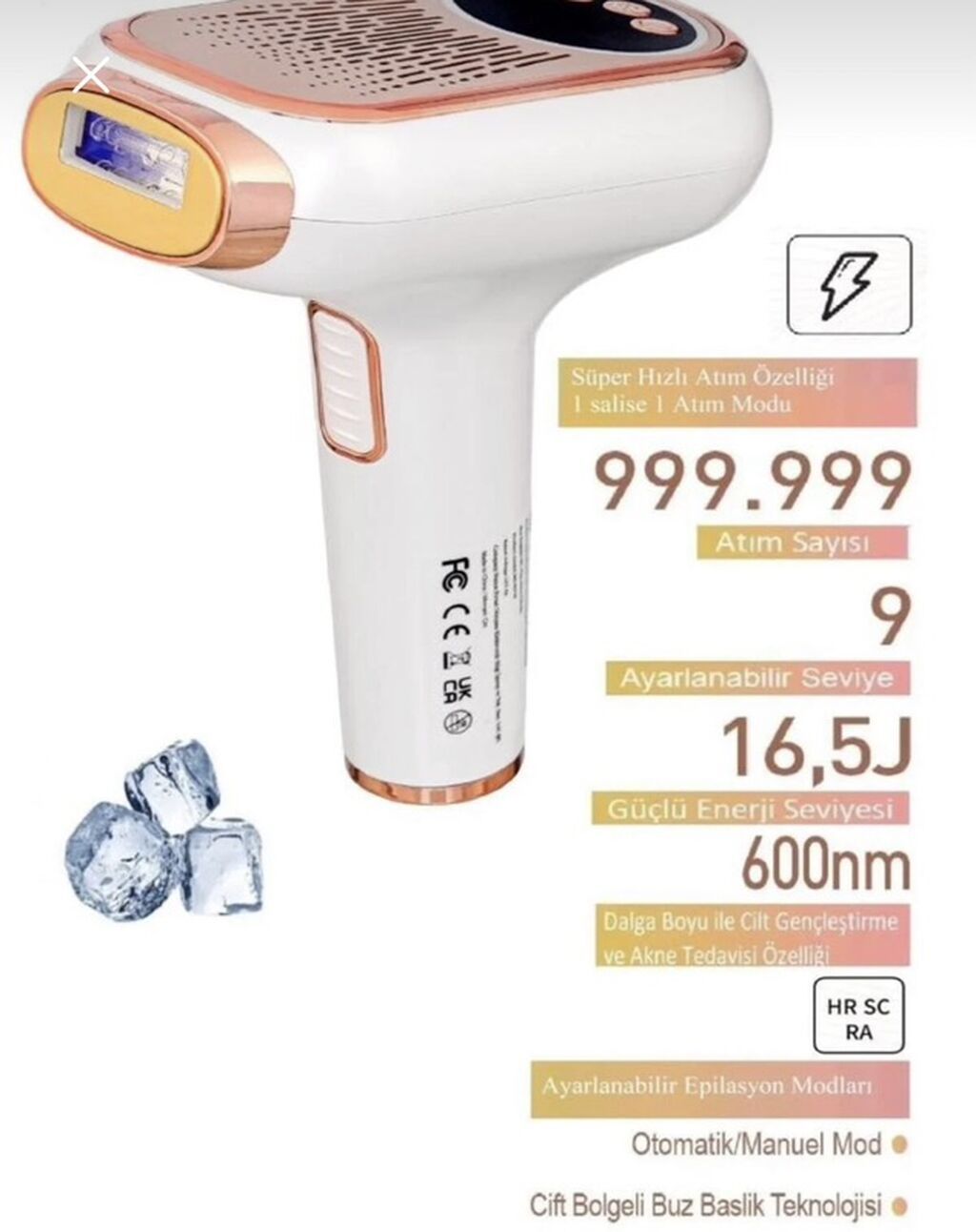 Brıght IPL Epilyasiya Aparatı Trendyoldan 110 azn almışam. Razılaşma — Usturalar, trimmerler və epilyatorlar, Bakı (3)