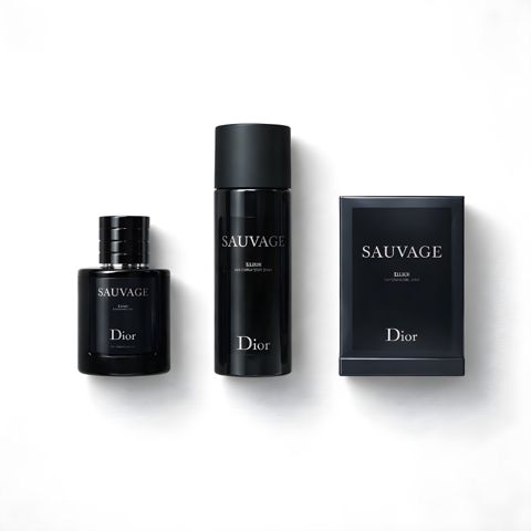 No Brand Sauvage Elixir ətir dəsti kişilər üçün (ətir suyu 60 ml + dezodorant 200 ml) — Bakı