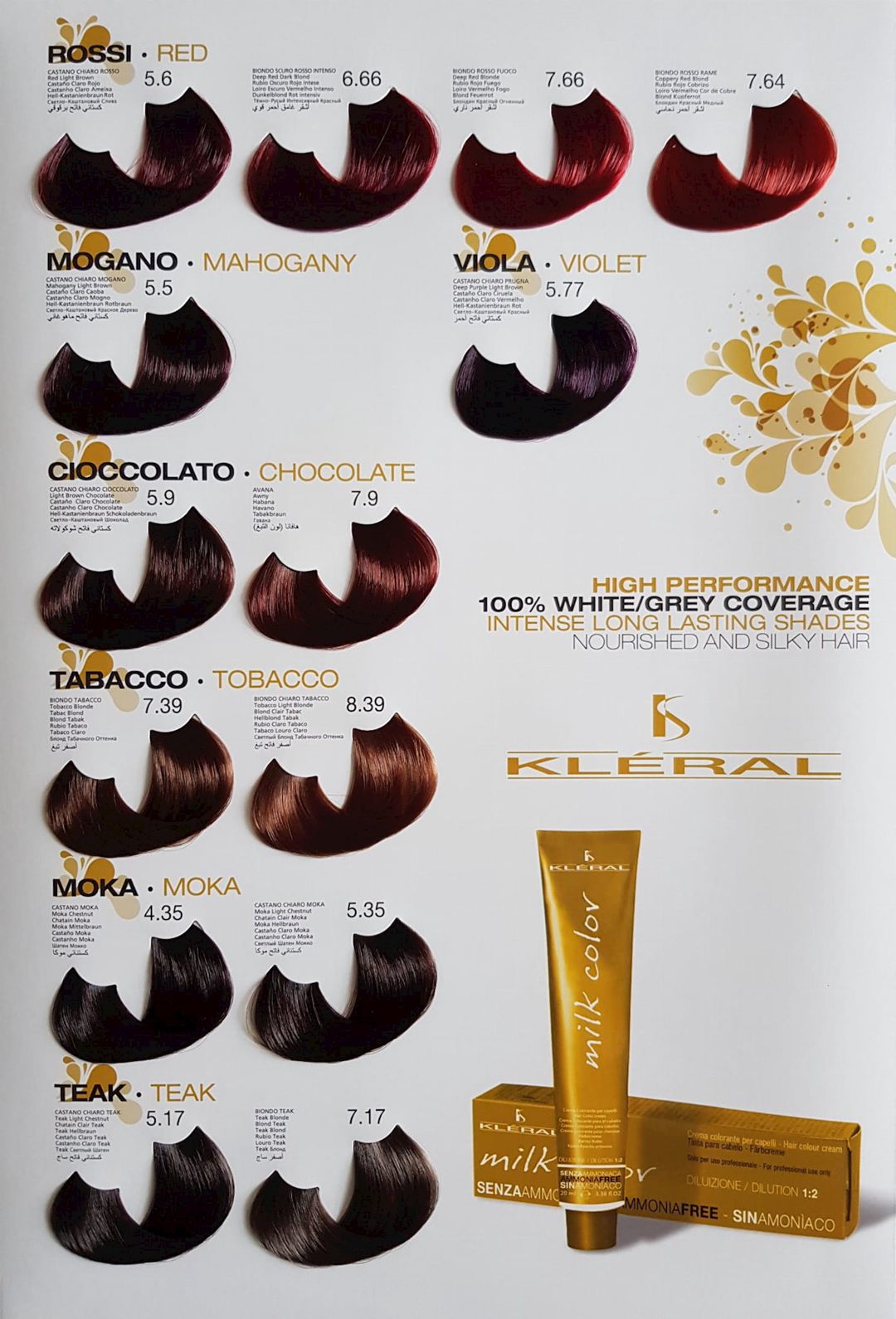 Saç üçün krem-boya​​ Kleral System Milk Color 7.17 Teak Blonde 100 ml — Mallar, Bakı (2)