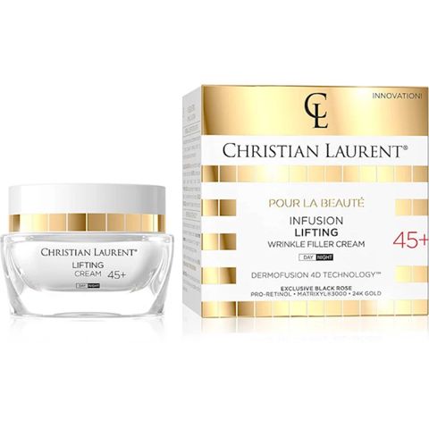 Qırışların doldurulması üçün infuziyalı liftinq-krem Christian Laurent Pour La Beaute Face Cream 45+, 50 ml — Bakı