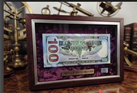 Çərçivəli bədii kolleksiya əşyası – “Currency As Art” seriyası — Bakı