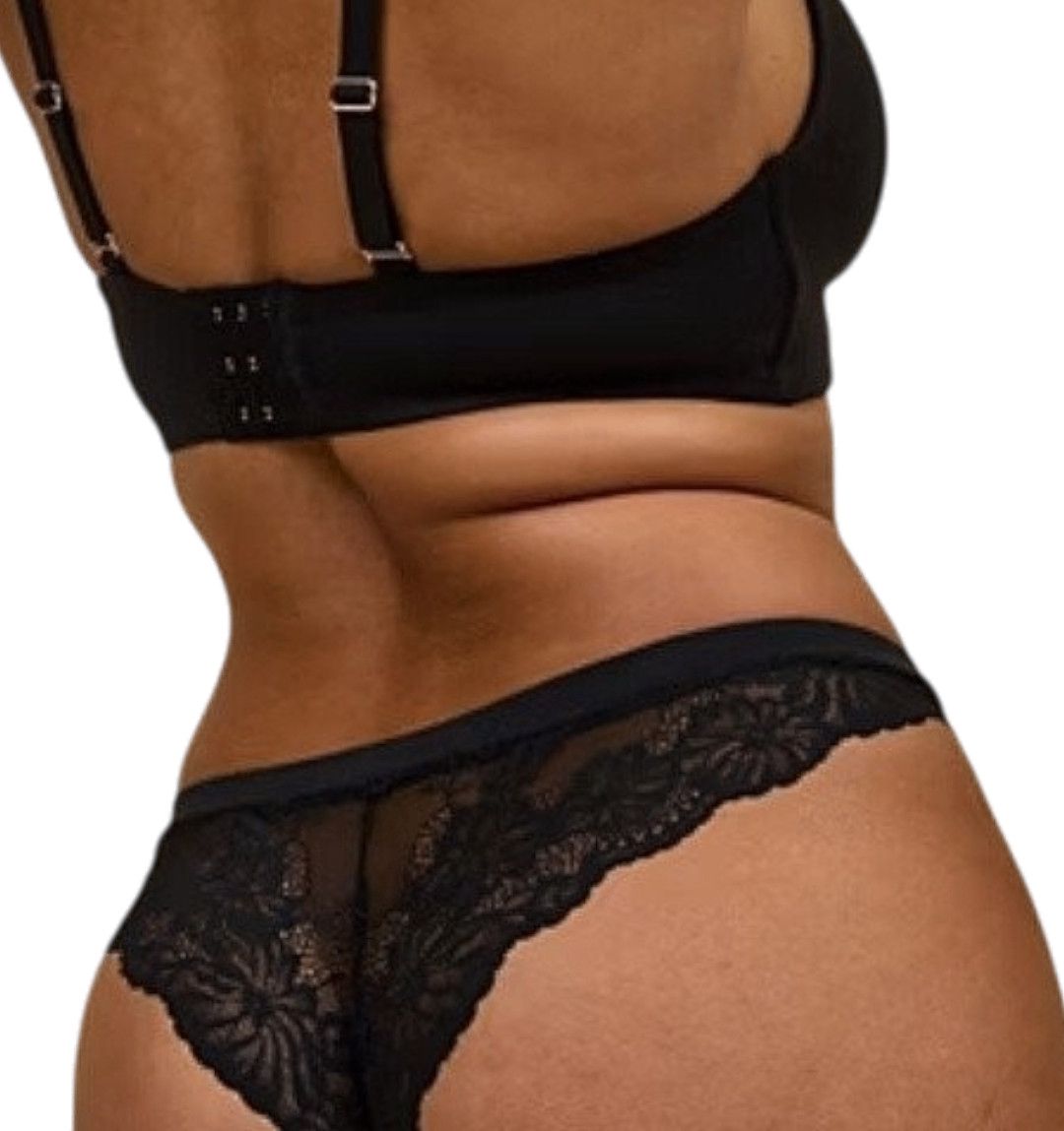 Qadınlar üçün 3 ədədli tuman dəsti Brazilknickers, qara, parça, ölçü 3XL — Mallar, Bakı (3)