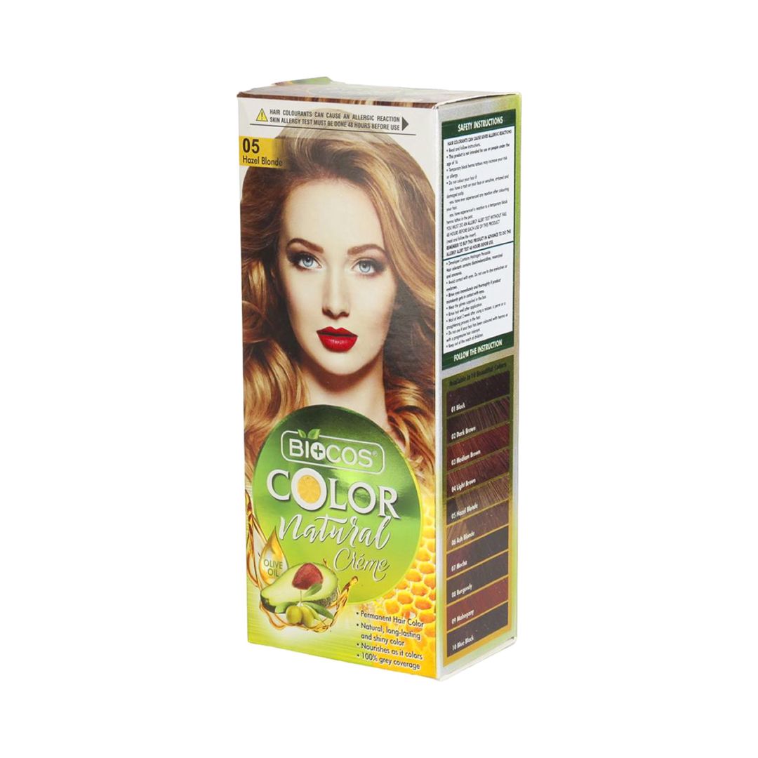 Saçlar üçün krem-boya Biocos Color Natural Creme 5 Açıq qəhvəyi — Mallar, Bakı