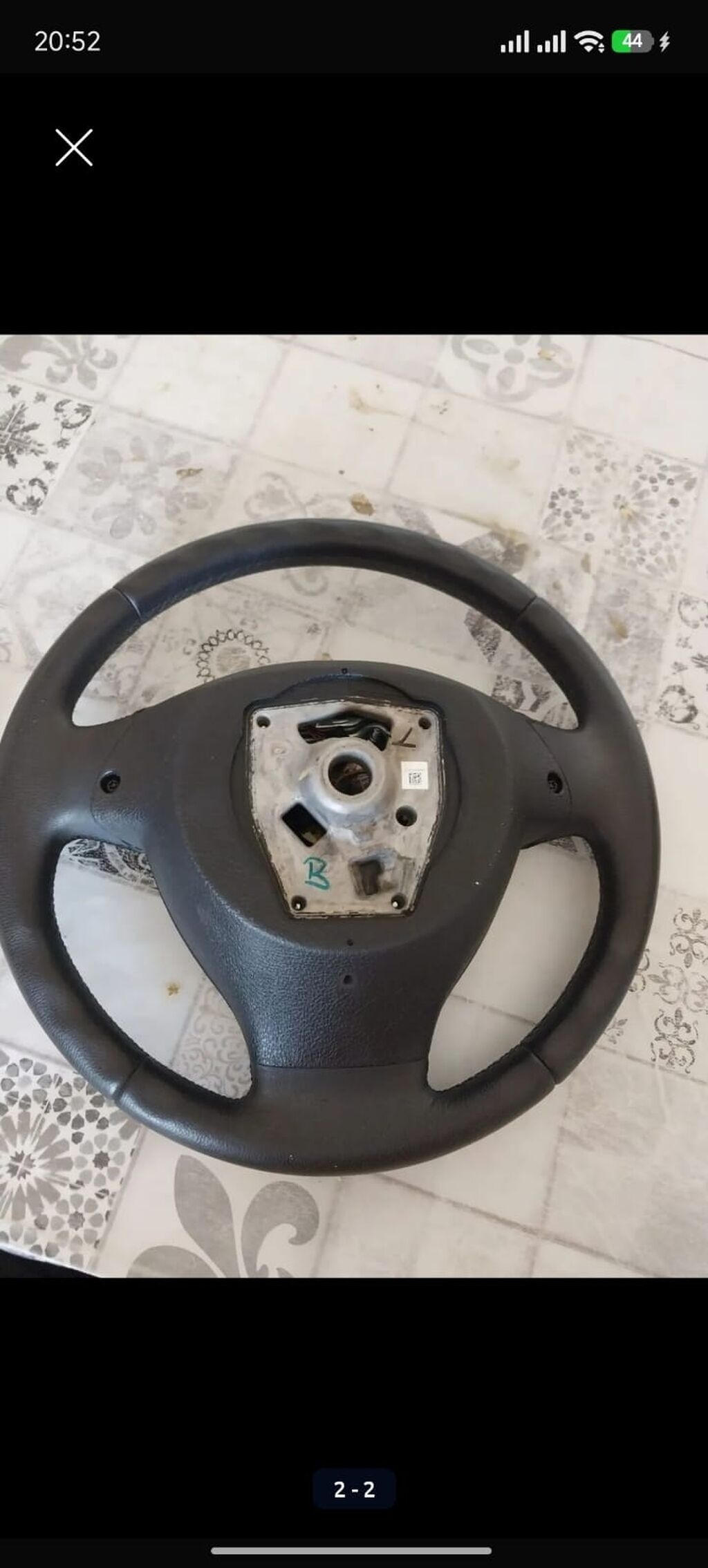 BMW sükan çarxı - Orijinal BMW sükan çarxı, dəri üzlü - Çoxfunksiyalı — Təkər idarəetməsi, Qobu (2)