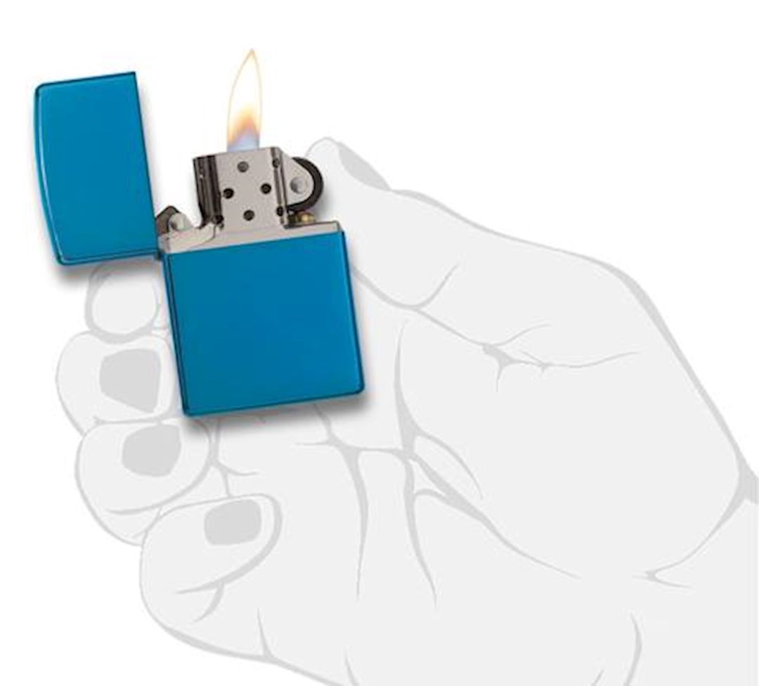 Alışqan Zippo Classic 20446 Sapphire Göy — Mallar, Bakı (3)