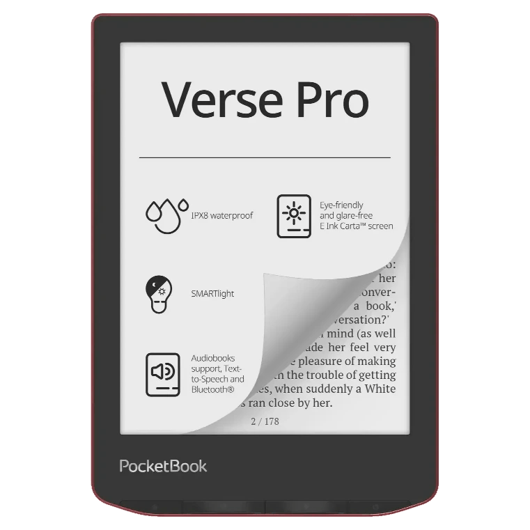 PocketBook 634 Verse Pro Passion Red (PB634-3-WW) — Elektron kitablar, Bakı (2)