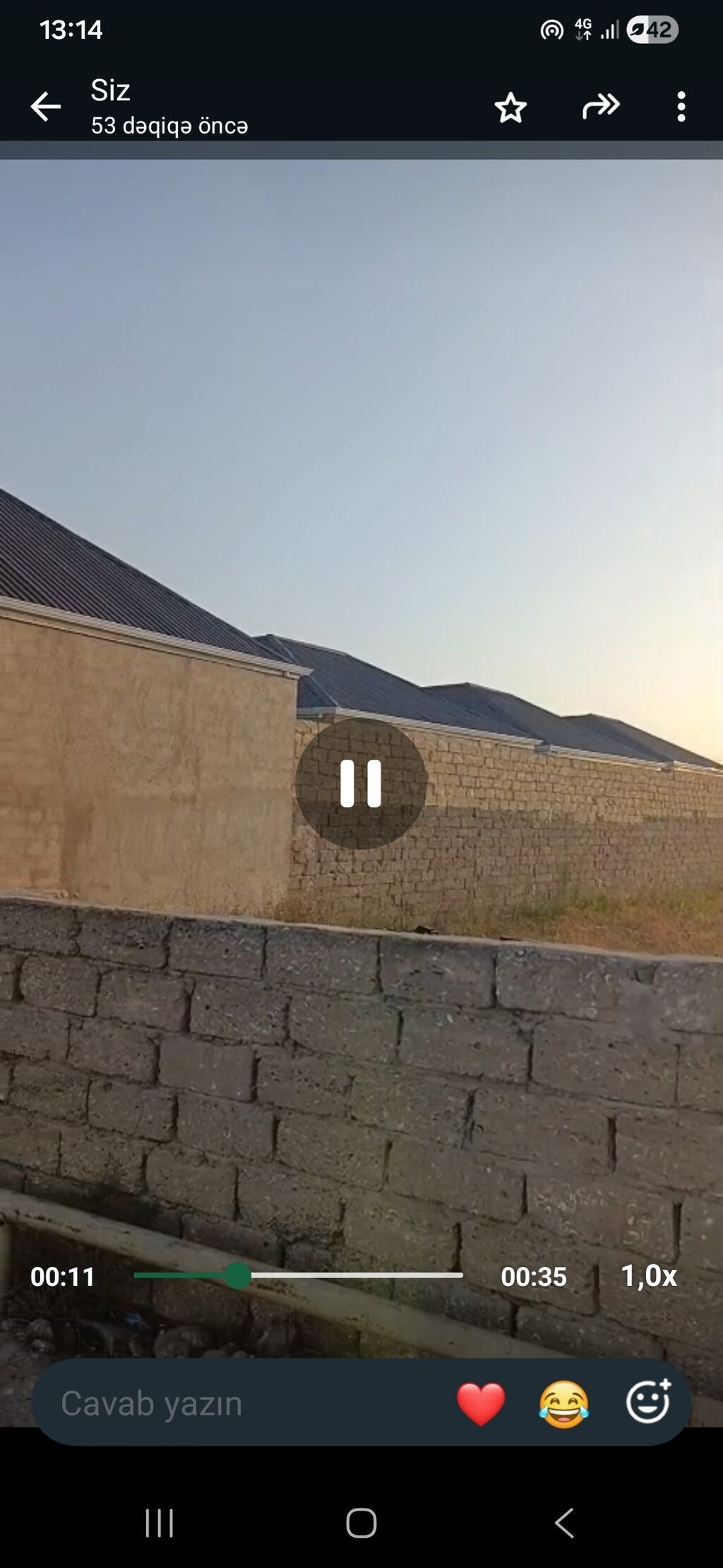 Bine atcikiqda 169 nomreli marsurutun sonu asvaltin qiragi su artisan — Ev, villa, Xırdalan (3)