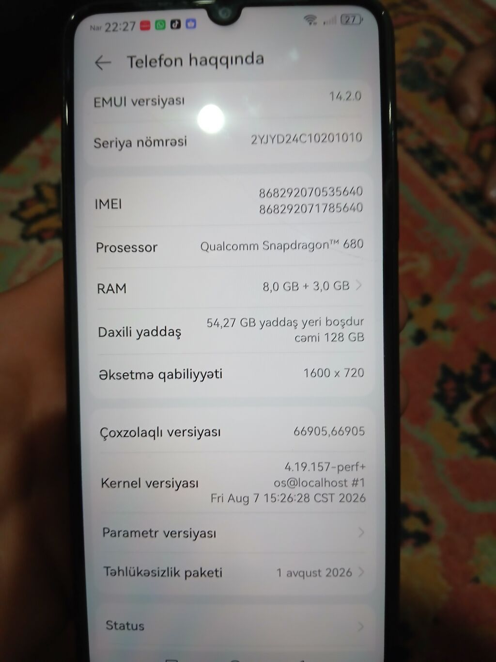Huawei 128 GB, İki sim kartlı — Huawei, Bakı (2)