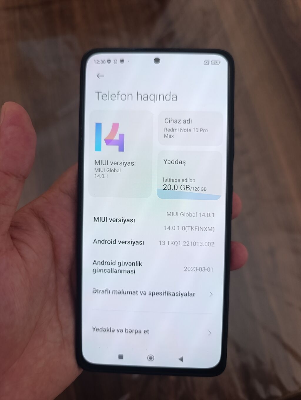 Redmi Note 10 Pro Max, 128 GB, rəng - Qara, Zəmanət, Sensor, Barmaq izi — Xiaomi, Bakı (3)