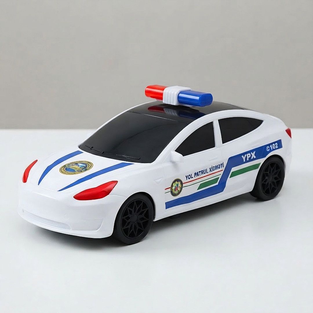 Oyuncaq polis maşını KS30, ağ, ABS plastik — Mallar, Bakı