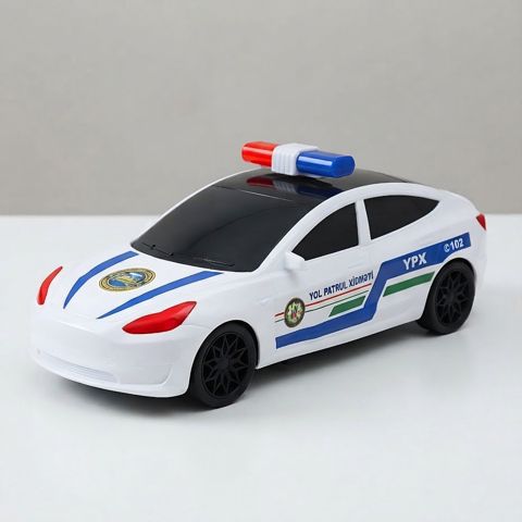 Oyuncaq polis maşını KS30, ağ, ABS plastik — Bakı