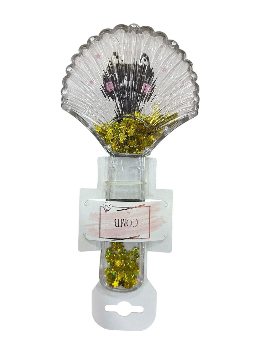 Saç üçün daraq XZN_91107 plastik ağ/qızılı — Mallar, Bakı (2)