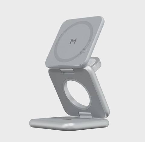 Wireless charger Magssory Fold Pro 3 in 1 for Apple Silver (WCH063s) — 295 ₼ · Baku · Telefonlar və qadjetlər Wireless charger Magssory Fold Pro 3 in 1 for Apple Silver (WCH063s) — Baku