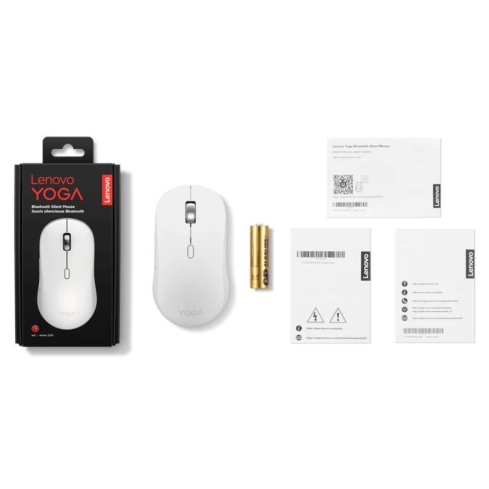 Lenovo Yoga Bluetooth Silent Mouse Seashell (GY51S61925) — Veb kameralar, Bakı (6)